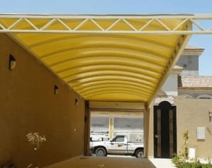 مظلات نصف دائرة